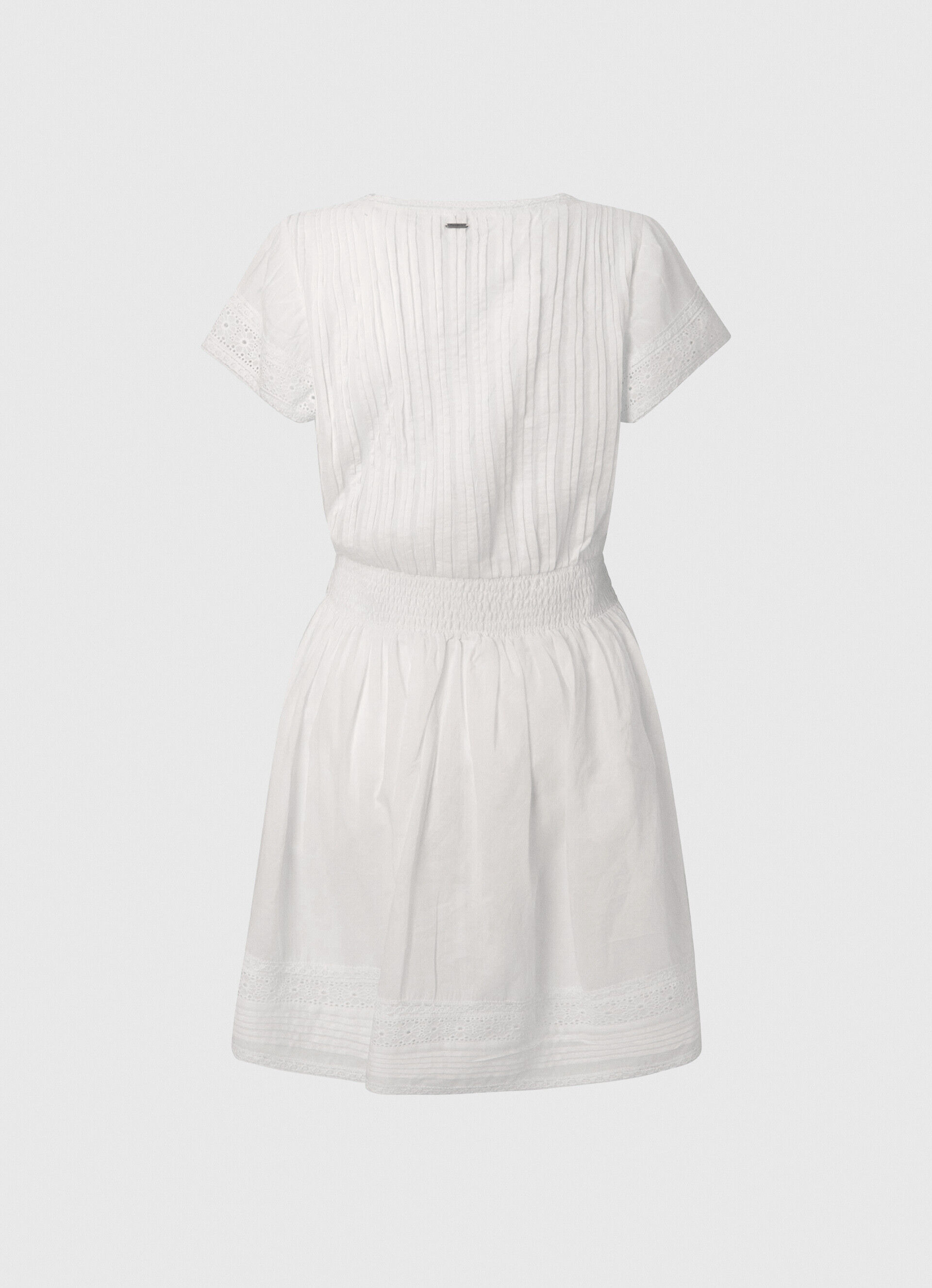 VESTIDO DE ALGODÃO BORDADO POETE - branco