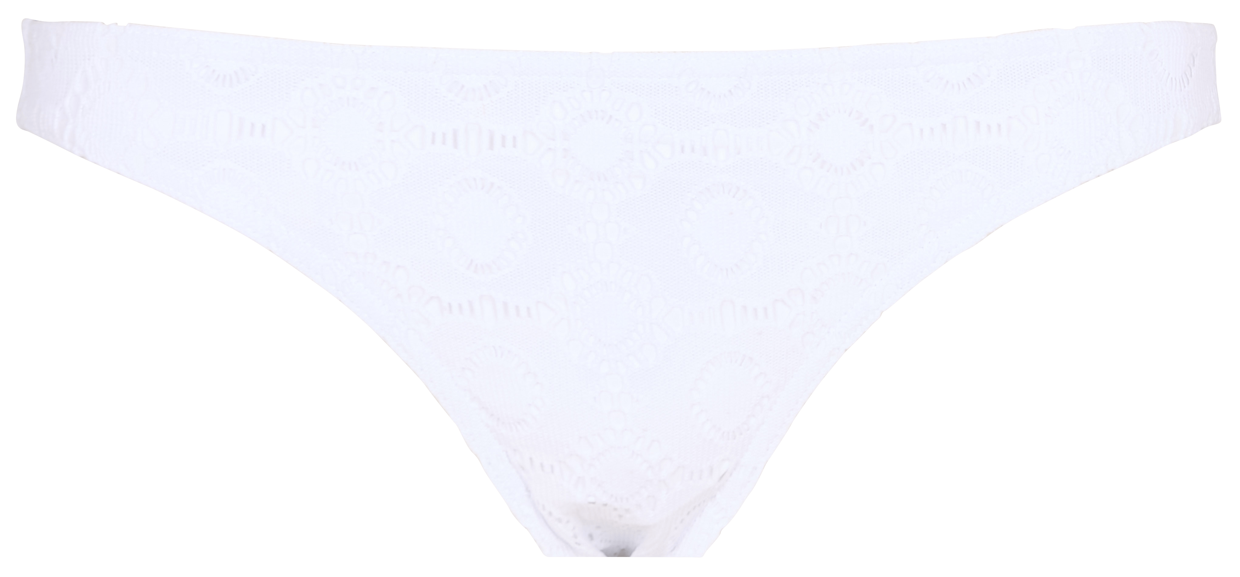 ALERIA SUNLACE - Bas de bikini en crochet | Blanc