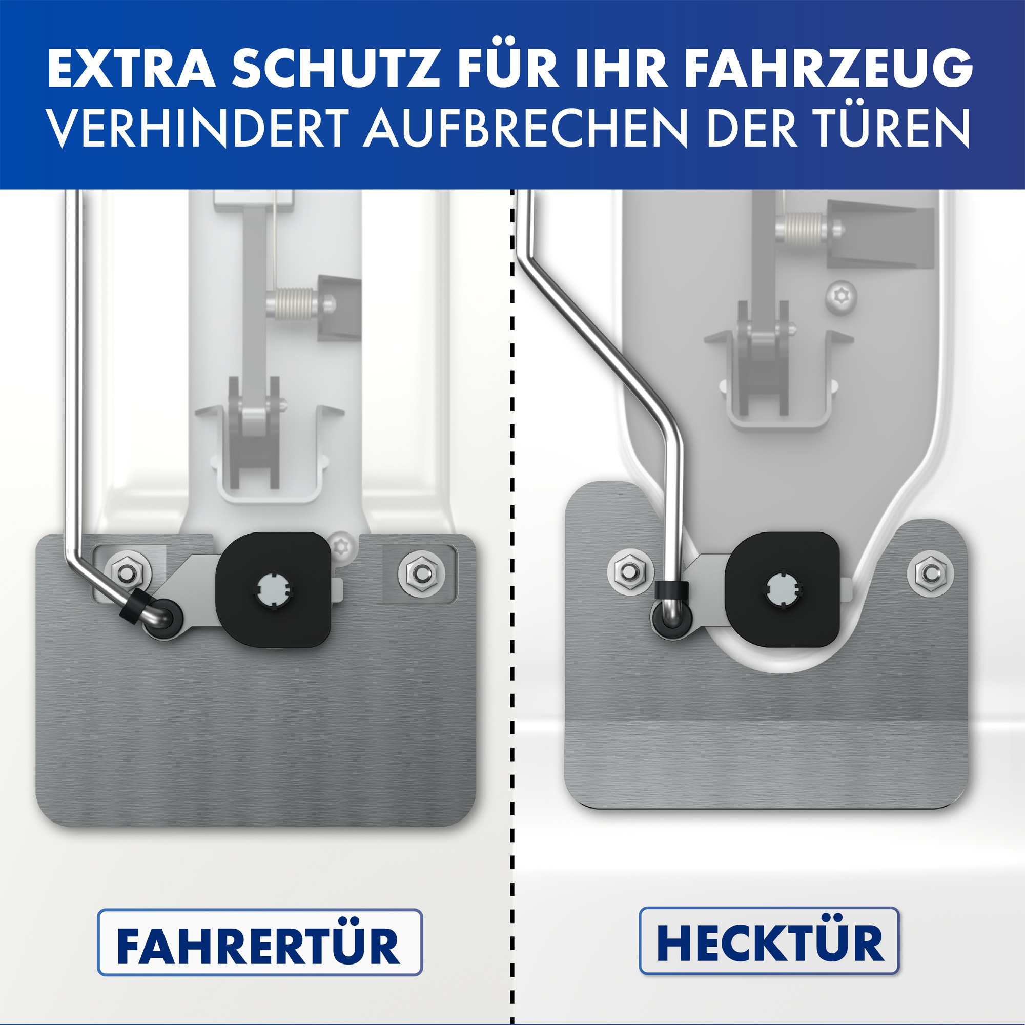 LAINFELD Einbruchschutz Prick Stop Fahrertür   Hecktür Türsicherung für FIAT Ducato, Citroen Jumper, Peugeot Boxer