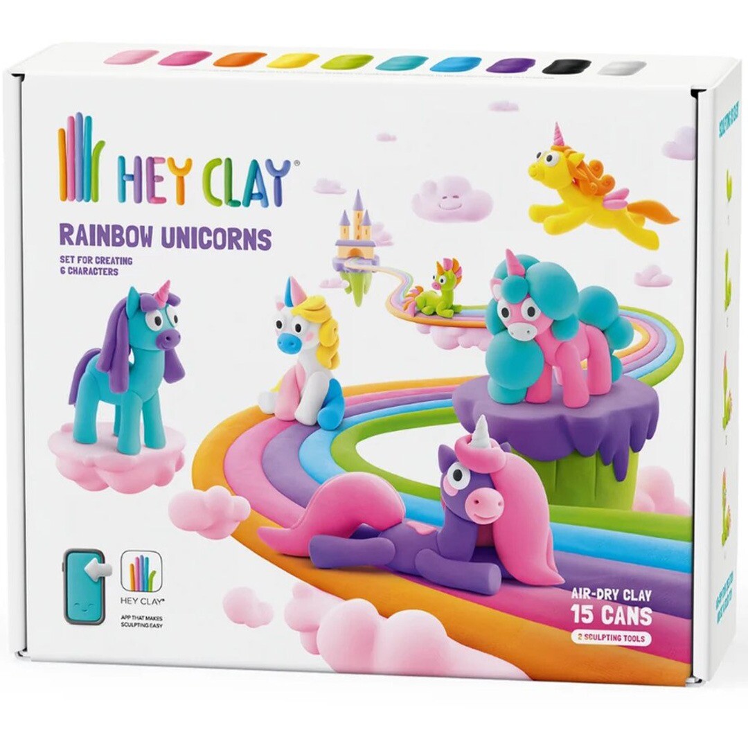 Hey clay boetseerklei rainbow unicorns