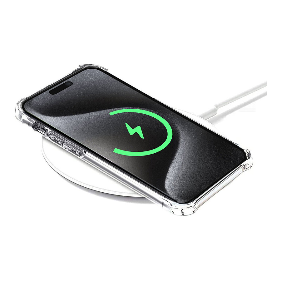 Akashi Coque TPU Angles Renforcés MagSafe - Apple iPhone 15 Pro