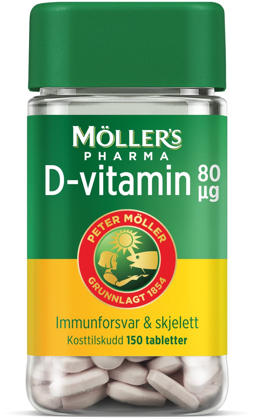 Möller's Pharma D-vitamin 80µg 150 tabletter