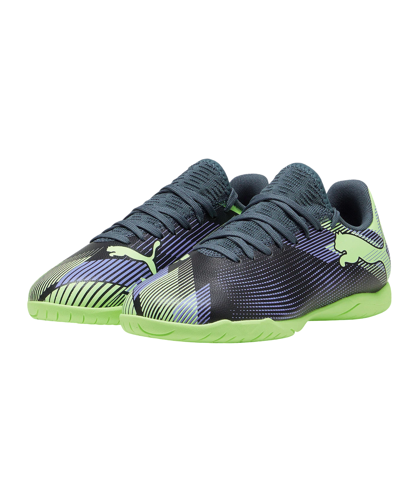 PUMA FUTURE 7 Play IN Lights Out Jr Kids Grau Weiss F03