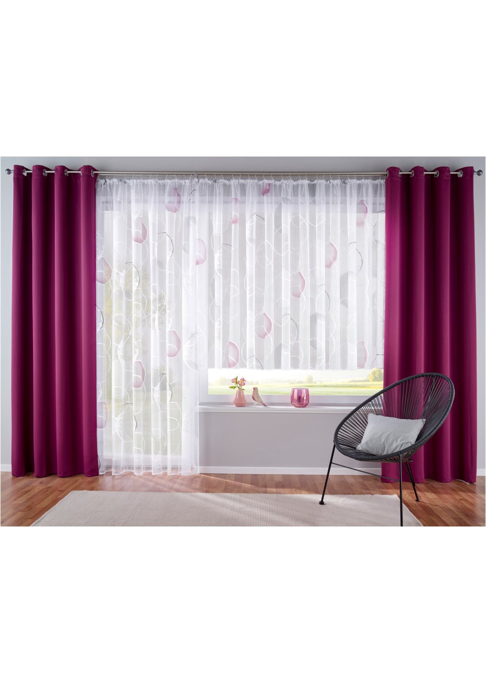 Voilage jacquard (1 pce.)