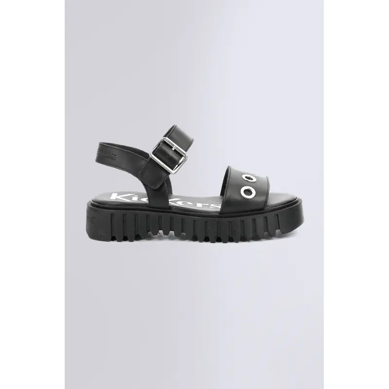 Kick fany Noir SANDALES Cuir Femme