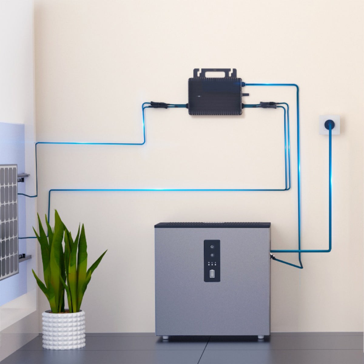 Hoymiles MS-A2 zonnebatterij | 2,24 kWh | LiFePO4 | Lange levensduur | AC-gekoppeld | Inclusief premium ondersteuning