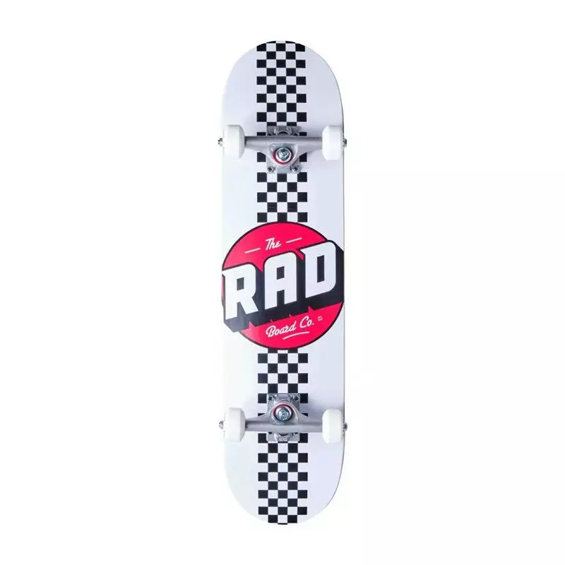 Skate RAD Checker Stripe Blanc 7.75