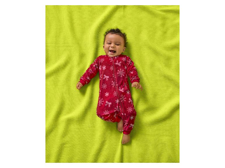 Velours baby kerstpyjama