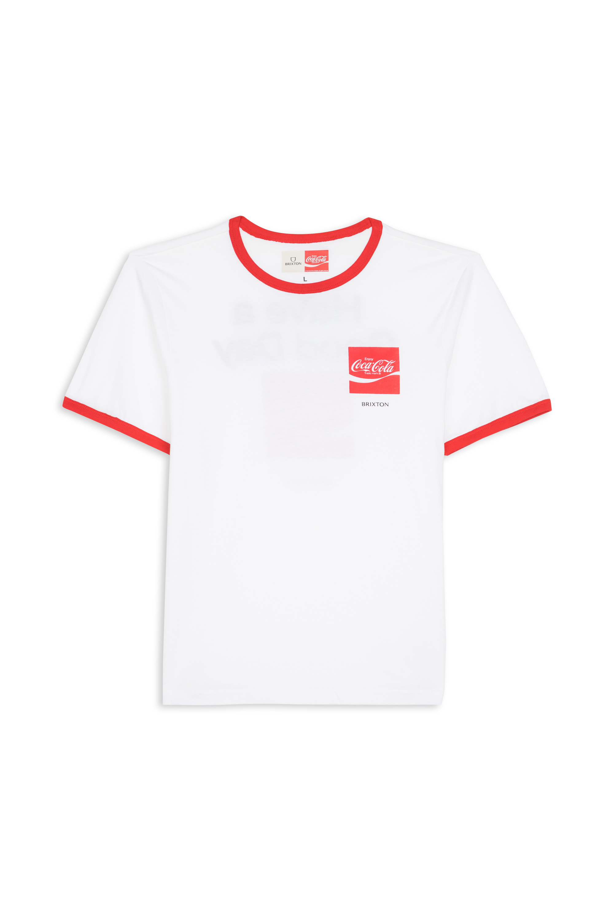 BRIXTON T-shirt - brixton x COCA COLA GOOD DAY RINGER Blanc