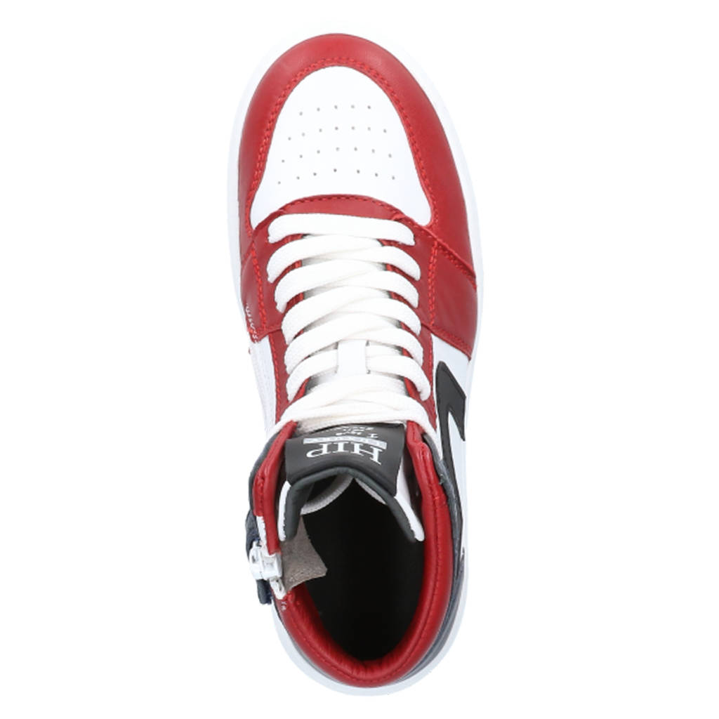 Hip leren sneakers rood