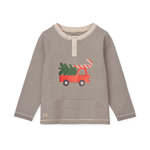 Liewood Wilhelm Pyjamassæt, Holiday Vehicle/Stripe Navy, 98 cm