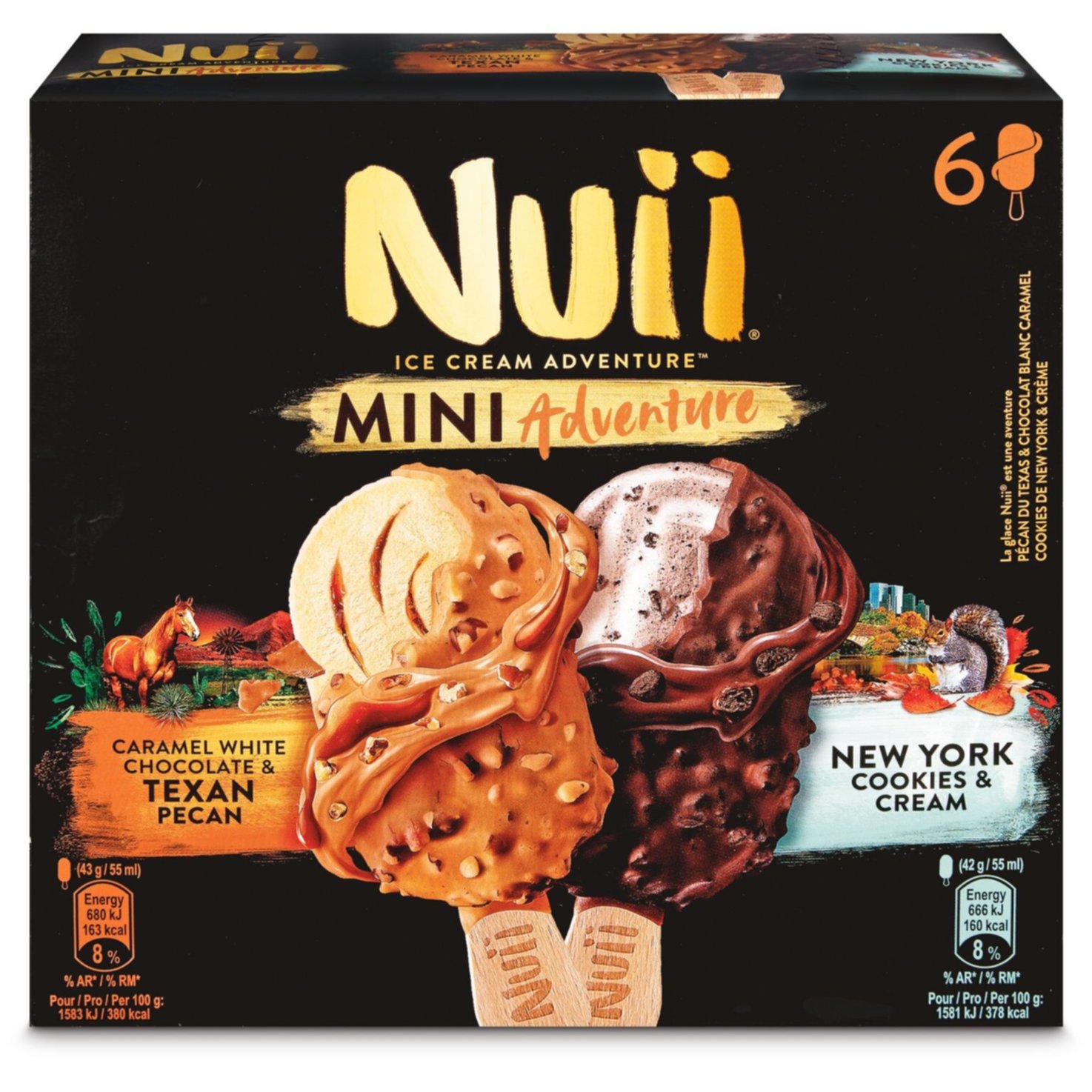 Nuii Mini Adventure New York & Texan 6x55ml