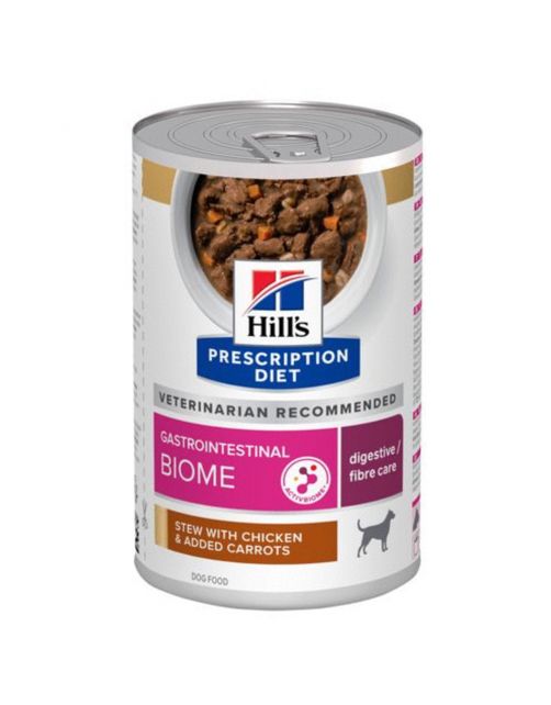 Hill's Prescription Diet Gastrointestinal Biome Digestive+ Fibre Care Stoofpotje Blik - Hondenvoer - Kip 354 g