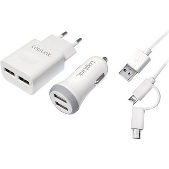 Kit de chargeur USB, 2 pièces, chaucun 2x ports USB