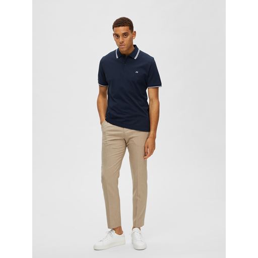 Selected Homme Dante Sport Polo T-shirt, Navy Blazer, S