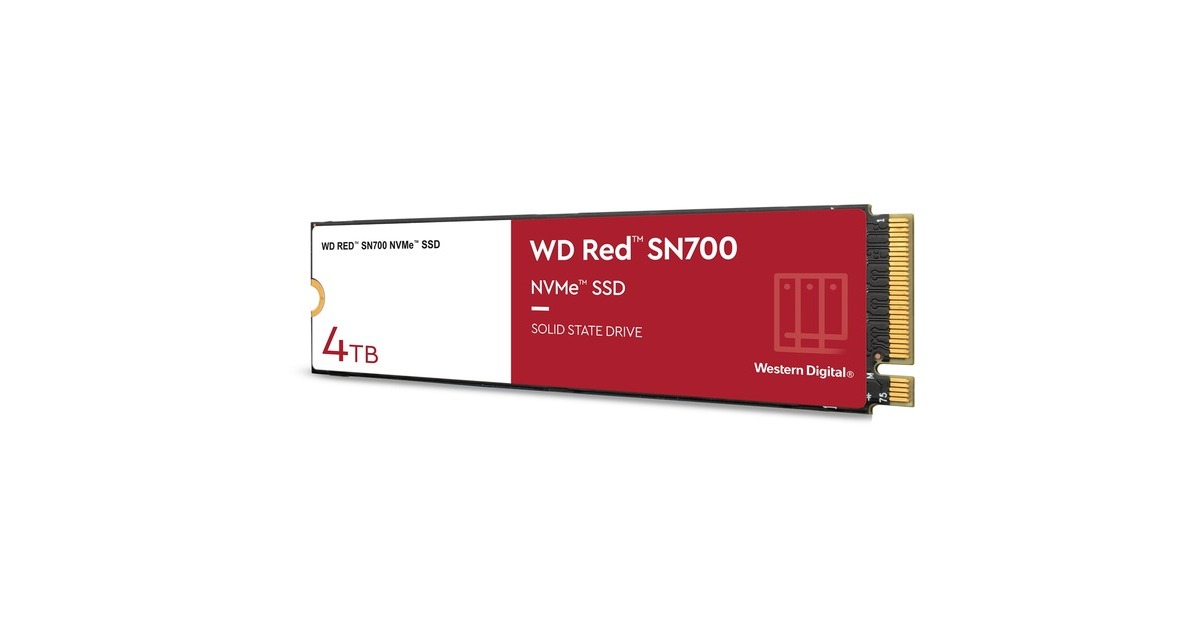 WDRed SN700, 4 TB SSD  (WDS400T1R0C, M.2 2280 S3-M, PCIe Gen3)
