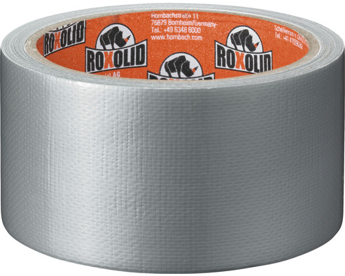 ROXOLID Duct Tape / Gaffa Tape Textieltape Zilver 50 mm x 10 m