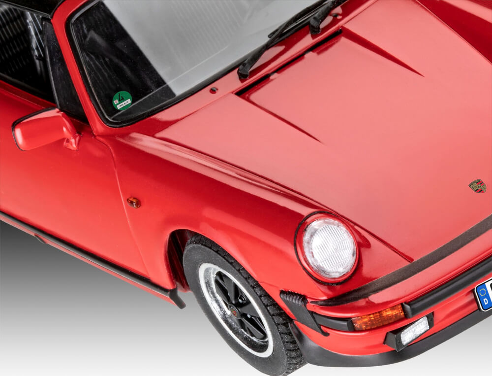 Model Set Porsche 911 Carrera 3.2 Targa (G-Model), Revell Modellbausatz mit Basiszubehör