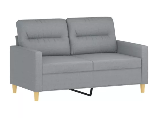 Ensemble de canapés 3 pièces coussins gris clair tissu