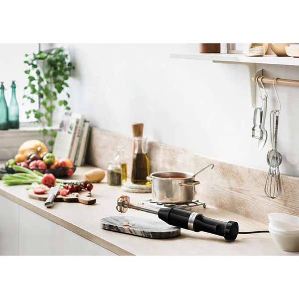 Mixeur plongeant 5 vitesses 180 W noir onyx Kitchenaid 5KHBV83EOB Kitc