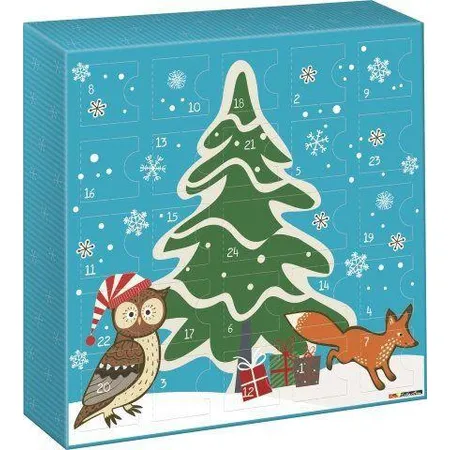 BRUNNEN Adventskalender Fun Collection Eule und Fuchs