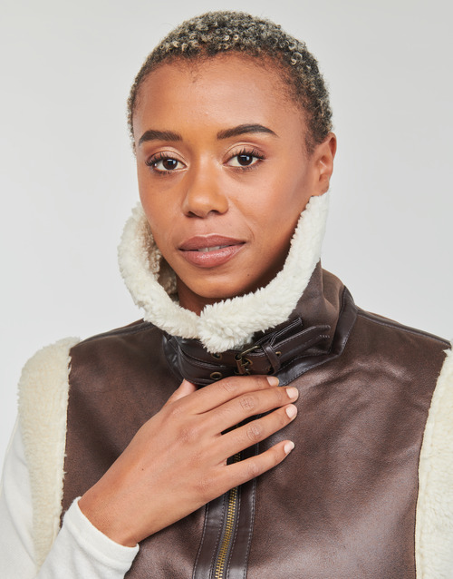 Only - ONLBETTY FAUX SUEDE WAISTCOAT OTW - Marron