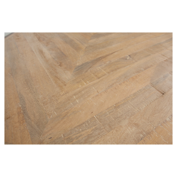 WOOOD Tablo tafelblad mangohout visgraat 180x90