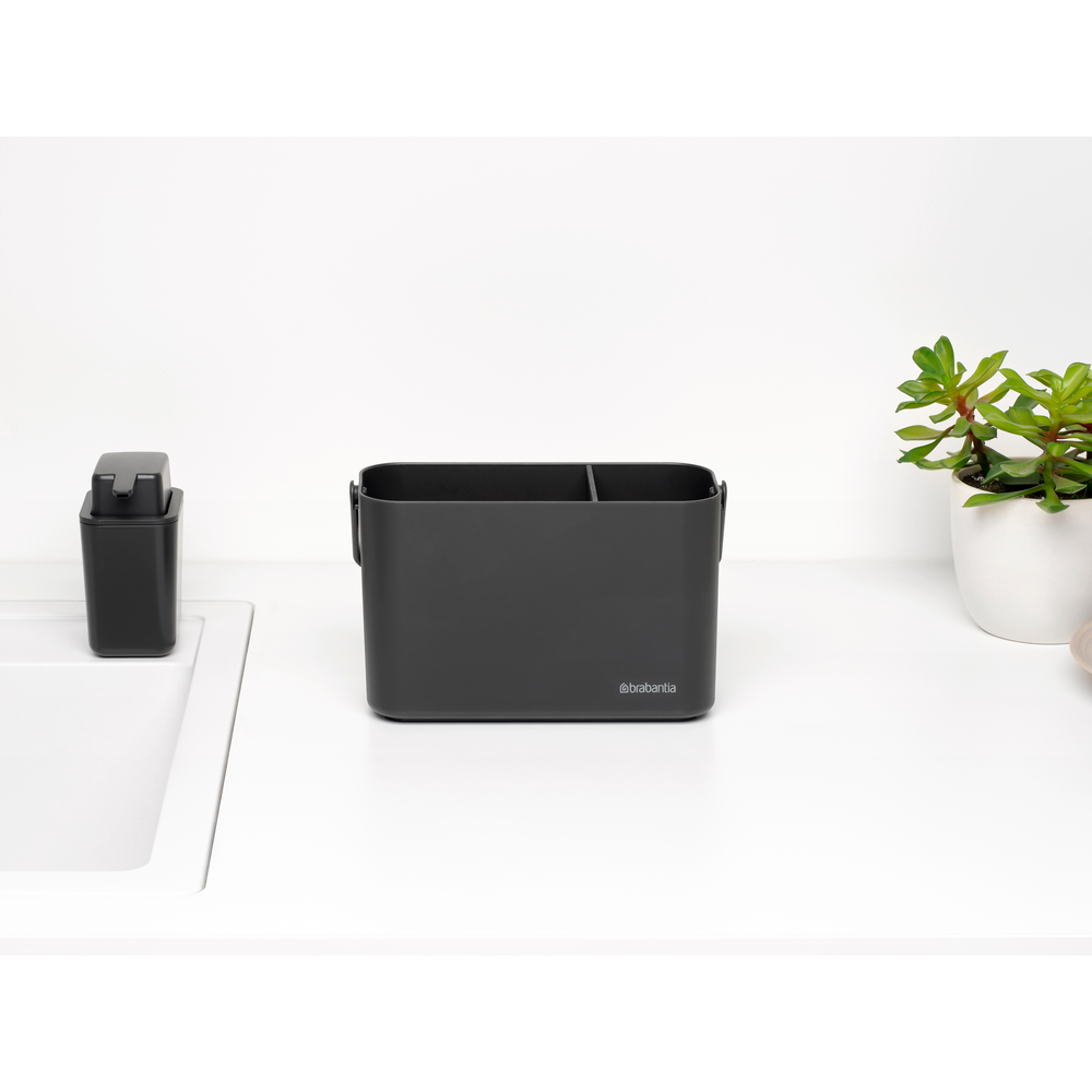 SinkSide aanrecht organiser met vaatdoekhouder - Dark Grey