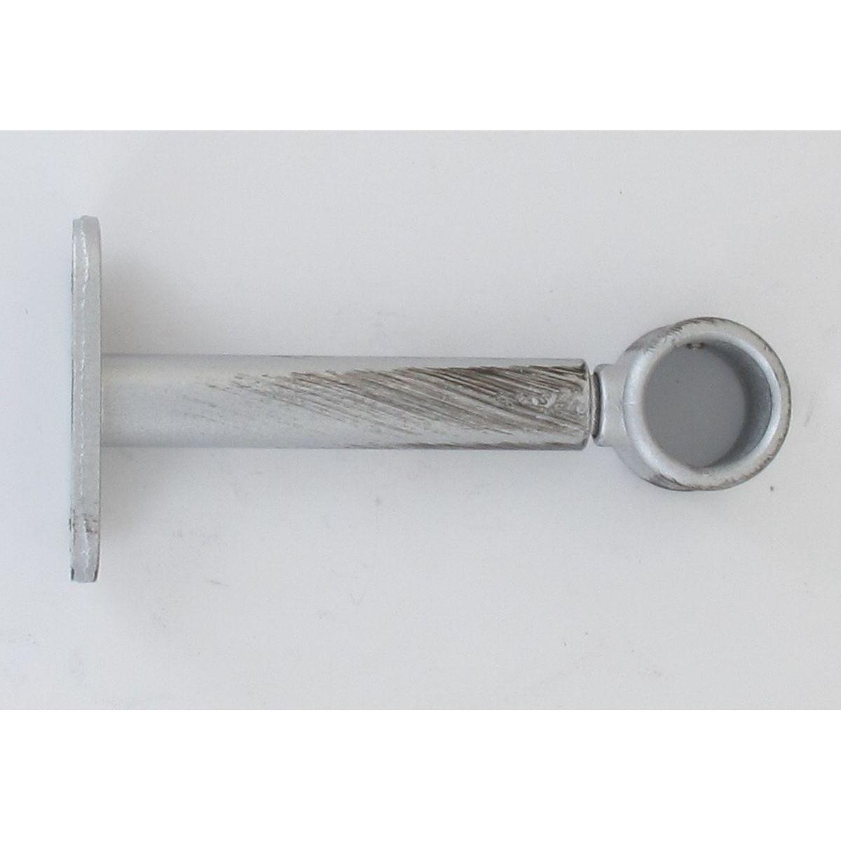 SUPPORT SIMPLE D20 90 MM X2 ARGENT NOIR