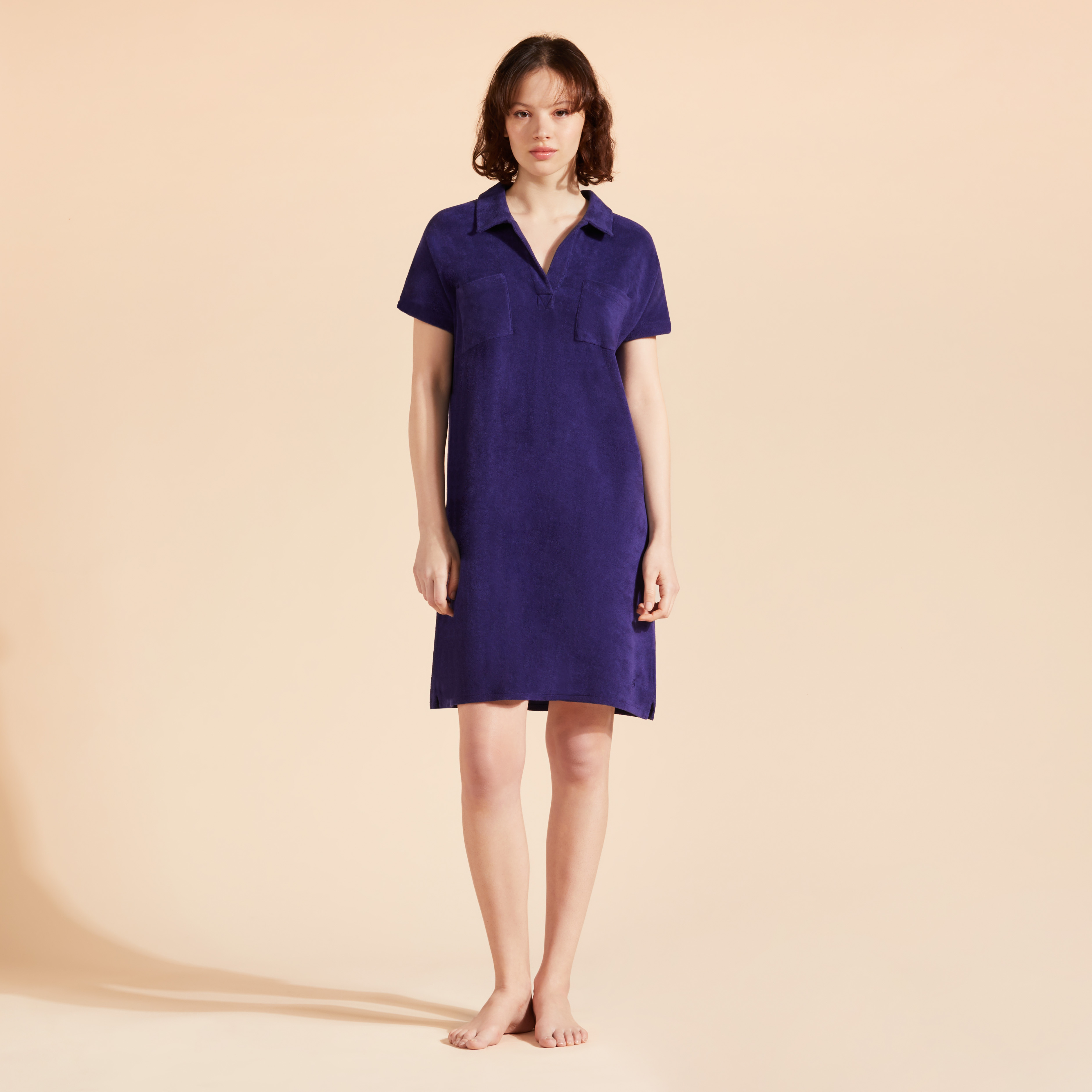 Robe chemise femme unie | Site Vilebrequin | LVEC3Q02