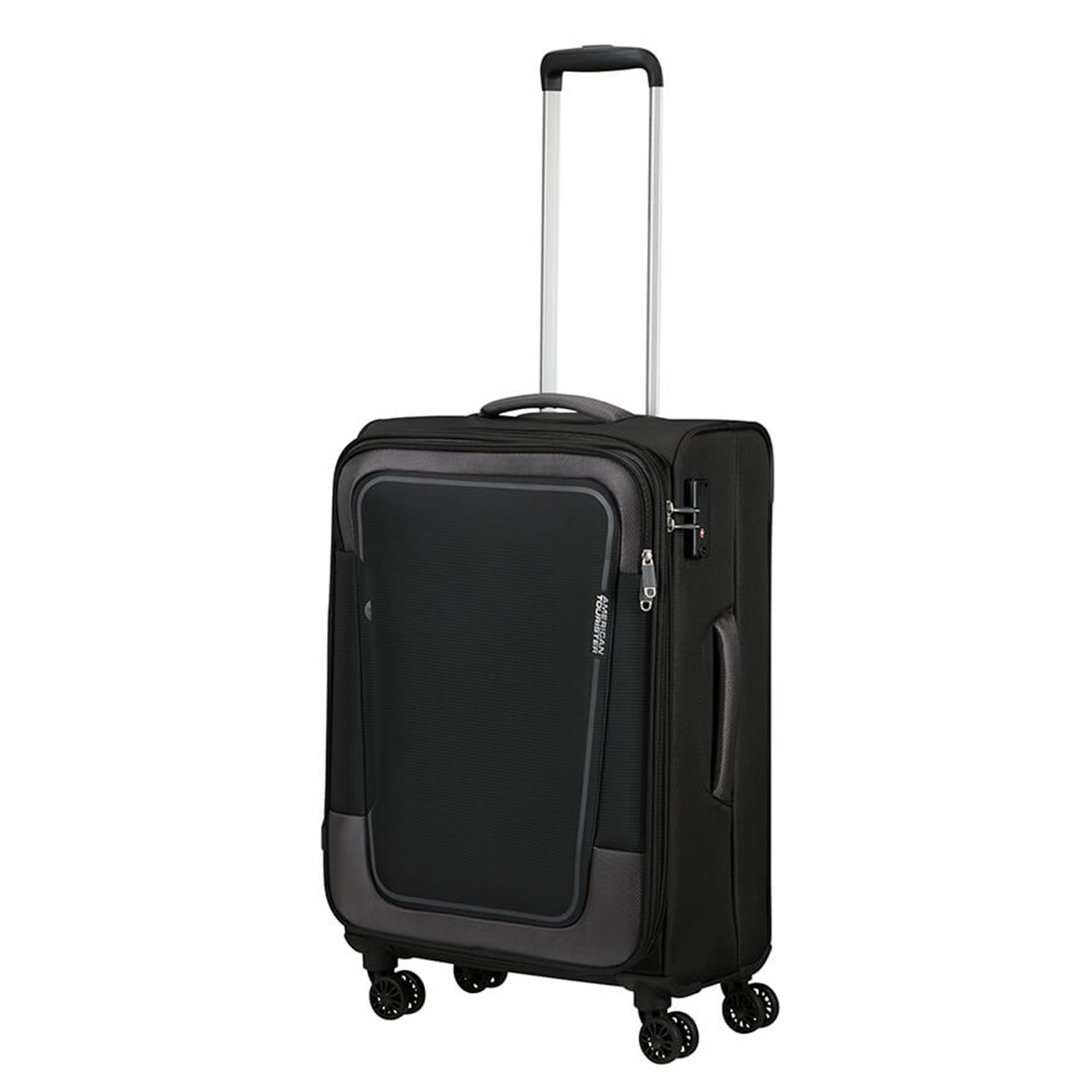 American Tourister Pulsonic Spinner 68 EXP asphalt black