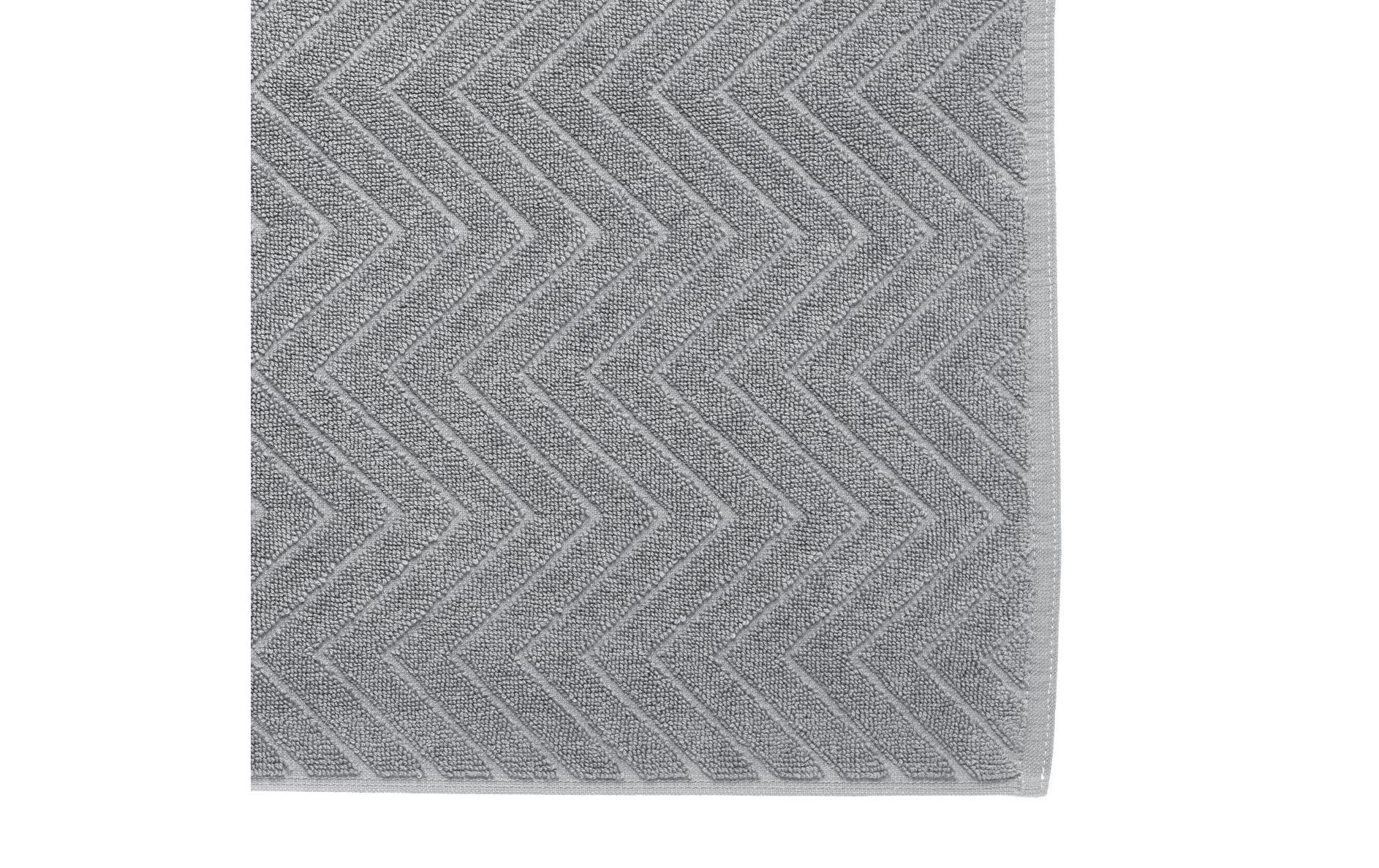 Frottiervorleger Chevron 50 x 70 cm, GrauDer ideale Begleiter für die tägliche Baderoutine