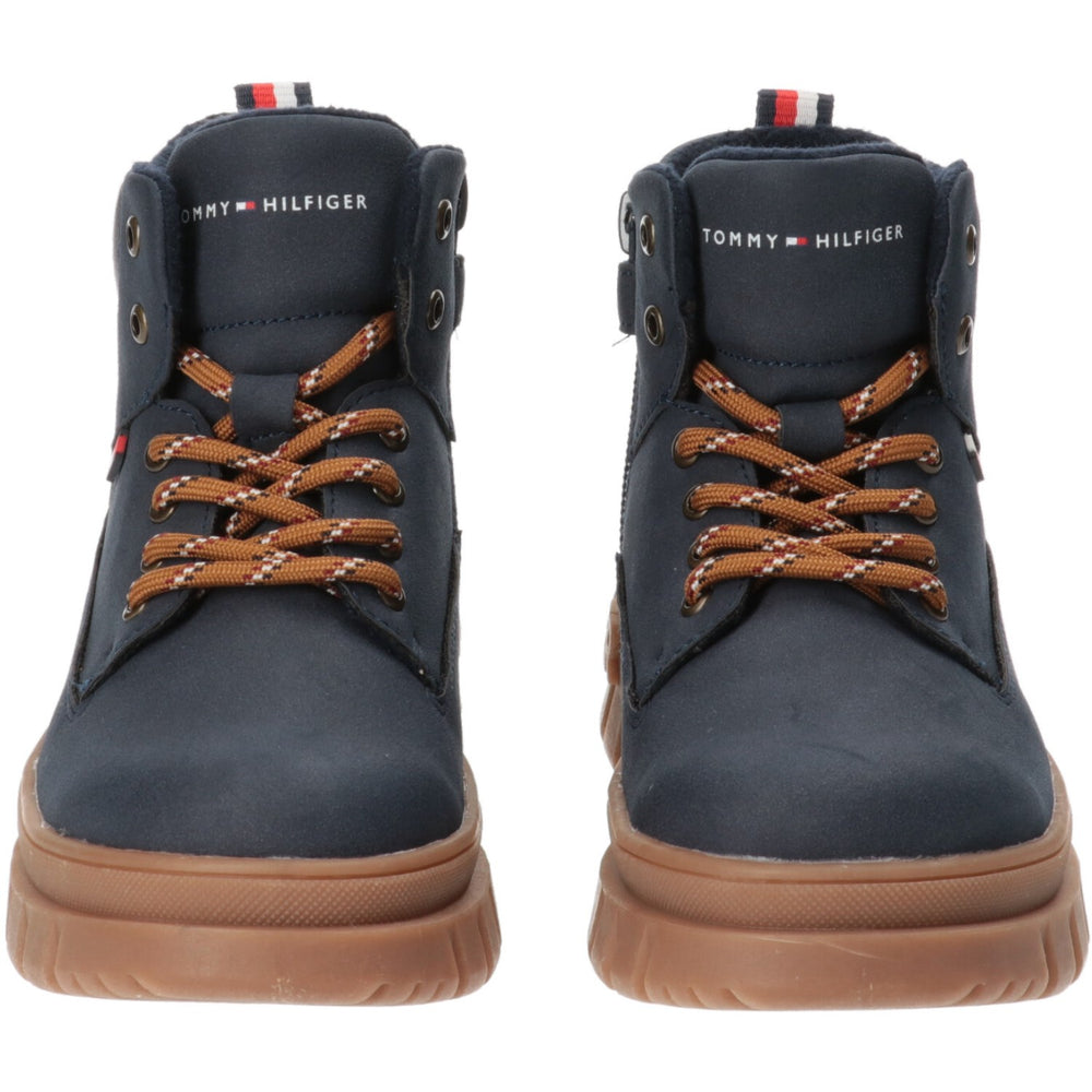 Køb Tommy Hilfiger Blue Lace-Up Støvle