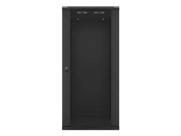 Lanberg - Rack kabinet - vægmonterbar - sort, RAL 9004 - 27U - 19