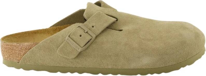 Birkenstock Boston Sandalen & Slides faded khaki maat: 41 beschikbare maaten:41 42 43 44 45 46