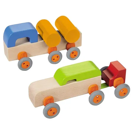 HABA 3435 Bausteine Technik entdecken Grundpackung Fahrzeuge
