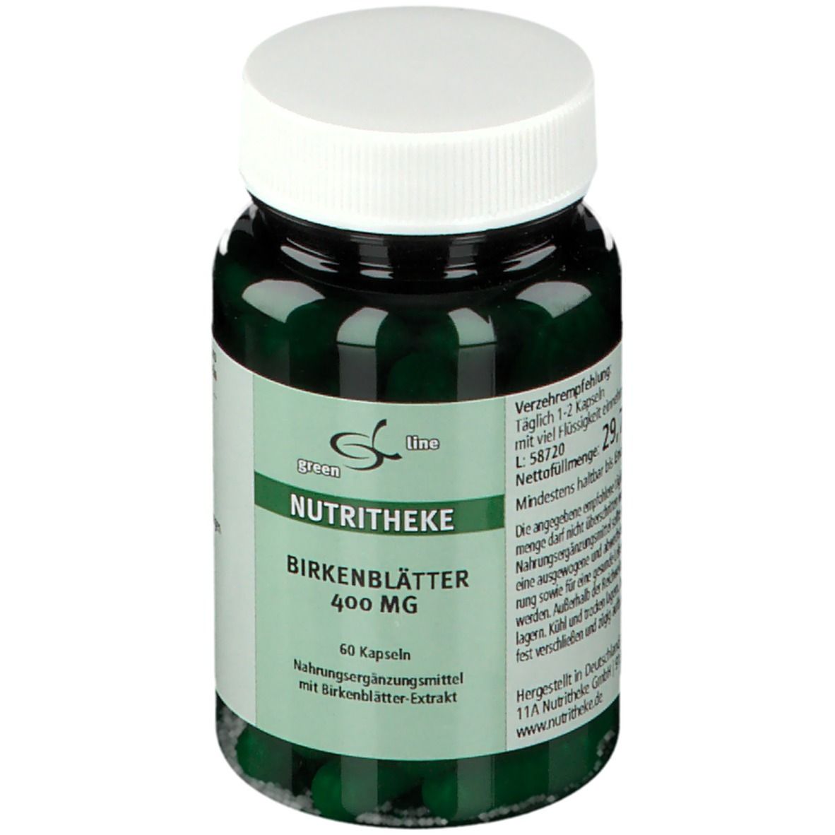 green line NUTRITHEKE BIRKENBLÄTTER 400 mg