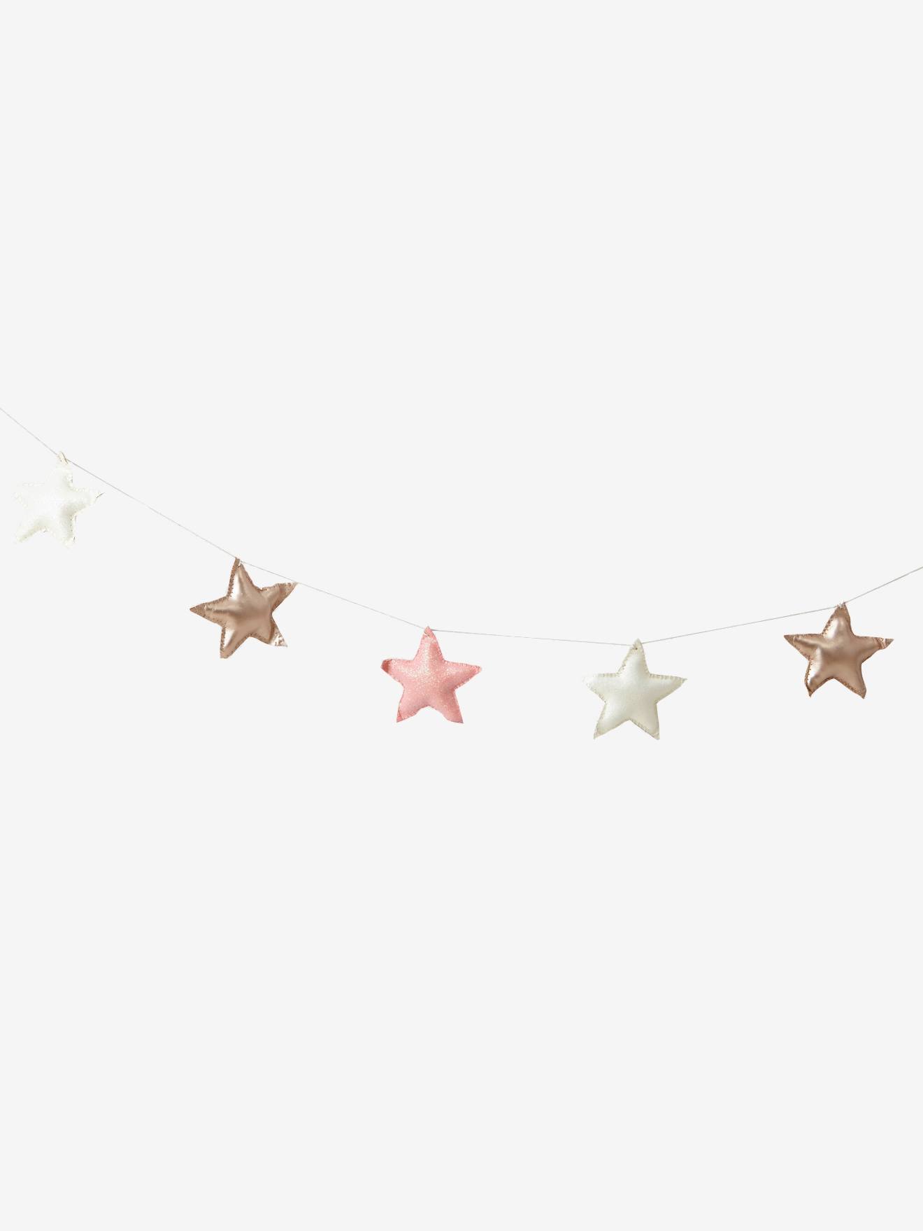 Guirlanda de estrelas rosa
