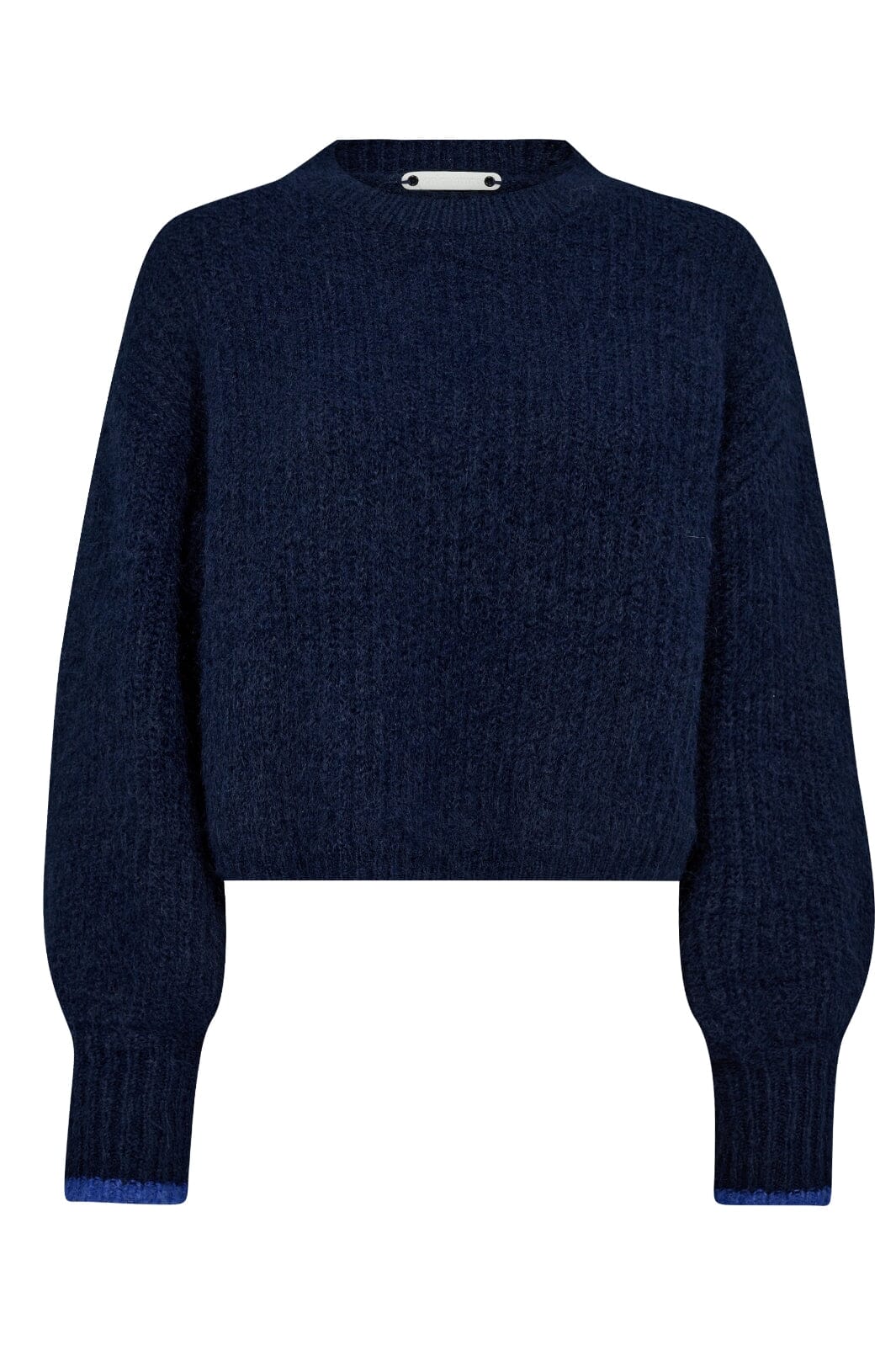 Co´Couture Coraliecc Crop Rib O-Knit 32140 120 navy