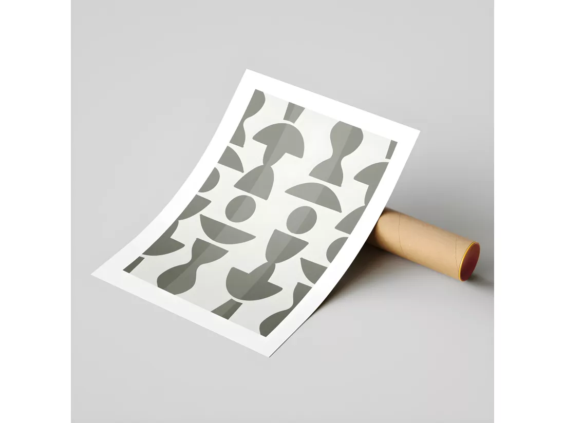 Affiche papier imprimé abstrait sans cadre