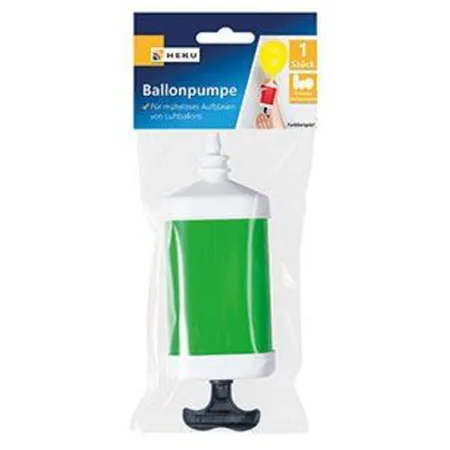 Heku Ballonpumpe 19 cm, 1 Stück, 4-fach sortiert
