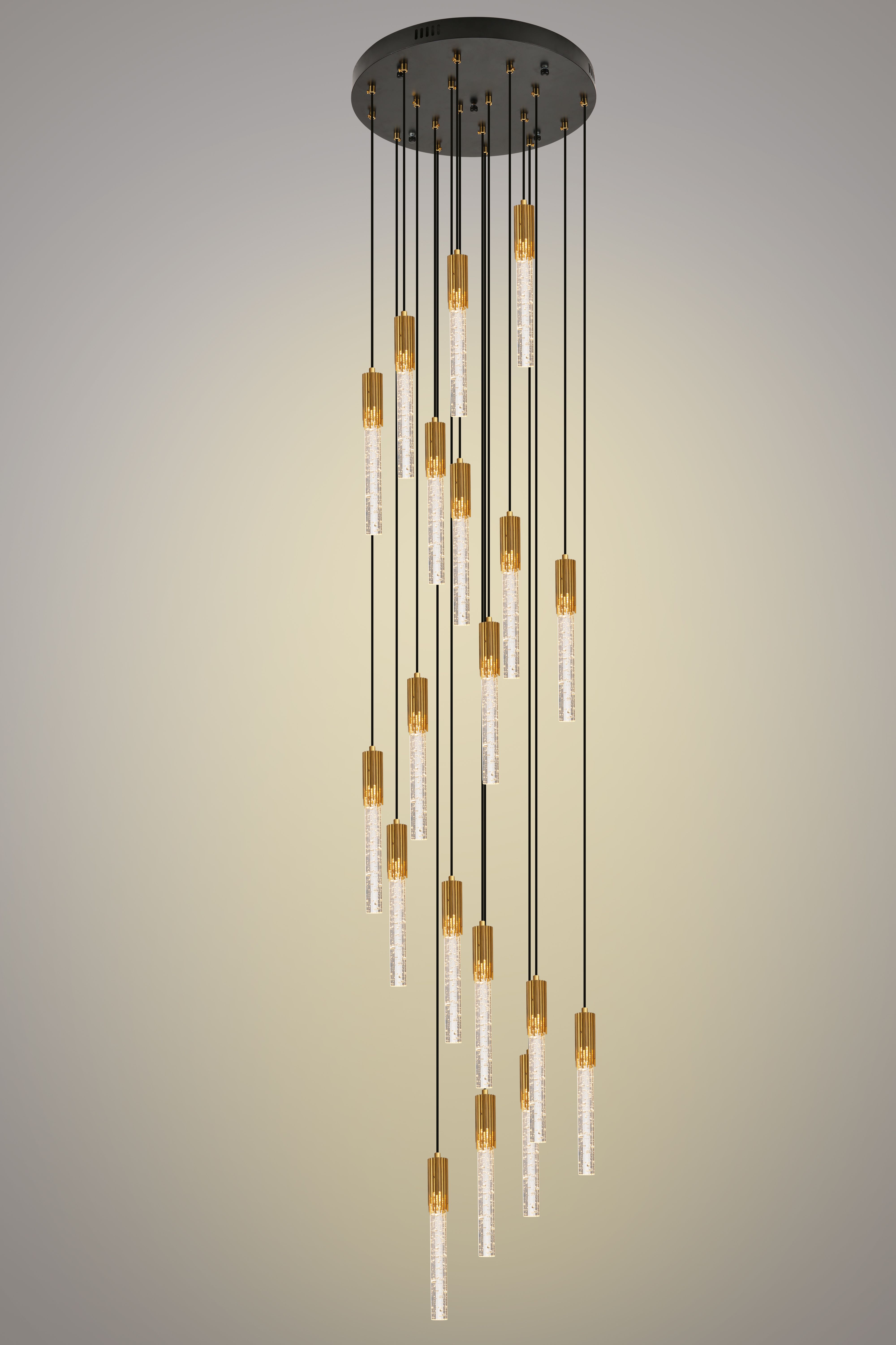 Hanglamp 19-lichts Goud Maud ⌀45  x H150 cm
