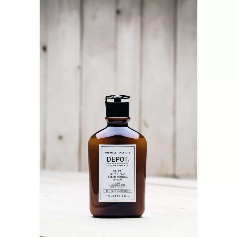 Depot 107 White Clay Sebum Control Shampoo - 250 ml.