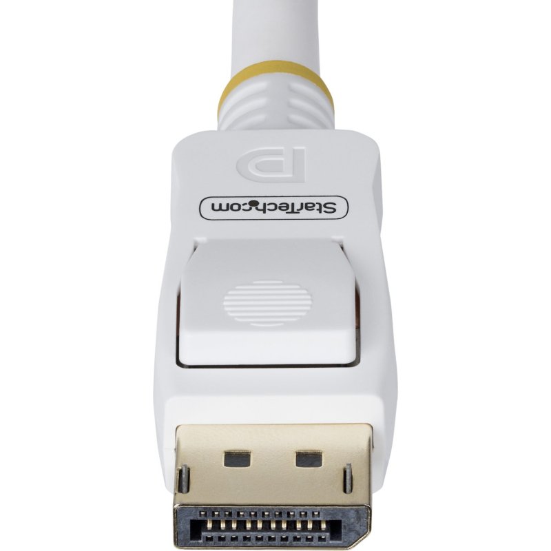 StarTech.com Câble DisplayPort 1.2 de 3m Blanc Certifié VESA, 4K 60Hz, 21.6Gbps, Connecteurs DP Verrouillables, Câble DisplayPort DP 1.2, Câble de Moniteur DP, M/M