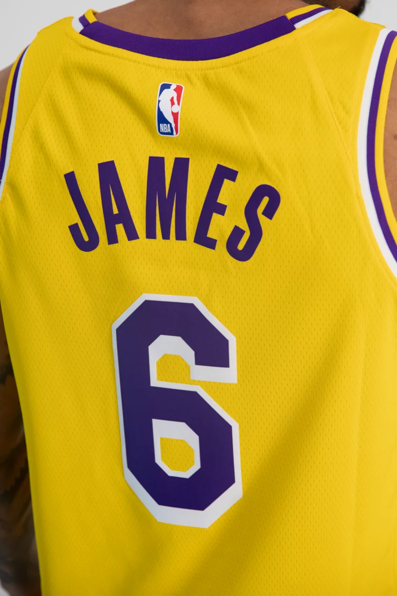 Nike Los Angeles Lakers Icon Edition LeBron James Herren Basketballtrikot