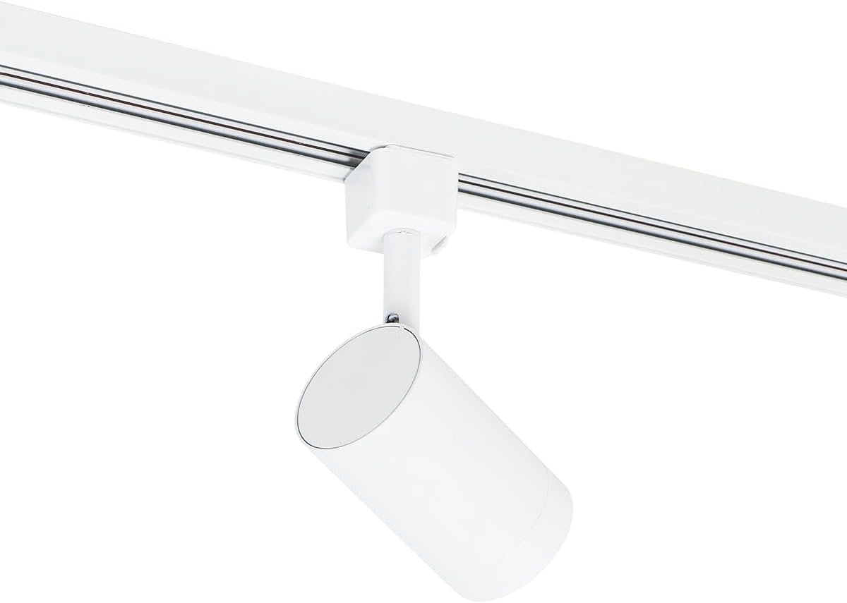 QAZQA - Modern Modernes 1-Phasen-Schienensystem Komplettset I Spotlight I Deckenspot I Deckenstrahler I Strahler mit 10 Spot I Spotlight I Deckenspot I Deckenstrahler I Strahler I Lampe I Leuchtes wei