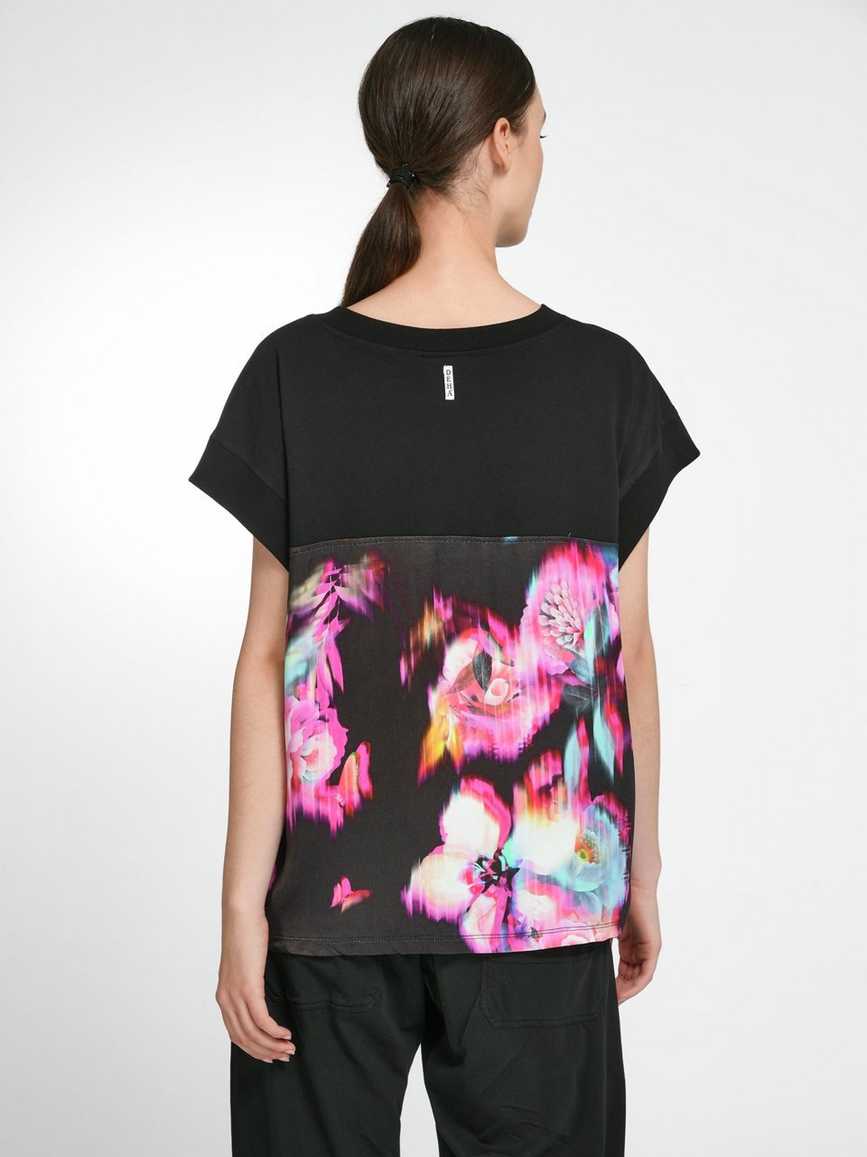 Rundhals-Shirt im Oversized-Style