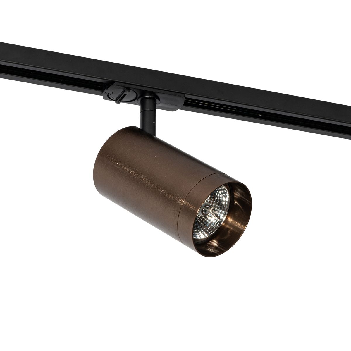 Moderne spot donker brons voor railsysteem 1-fase 70mm - Iconic Jeana Luxe