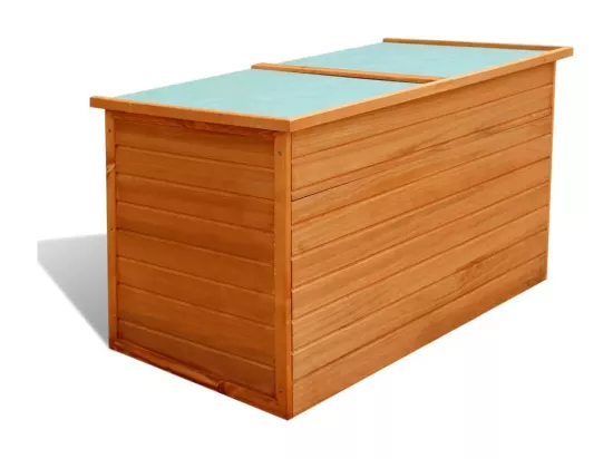 Boîte de rangement de jardin 126x72x72 cm Bois