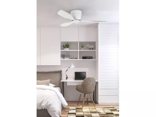 LEDS C4 Ventilateur du Plafond Ip20 Bora Ø1238Mm Led 18W Blanc Chaud - 3000K 0-10V / Dali / Pwm
